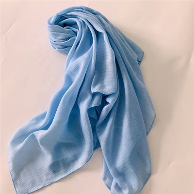Custom Fashion Personalized Plain Texture Arab Jacquard Weave Cotton square Scarf Hijab