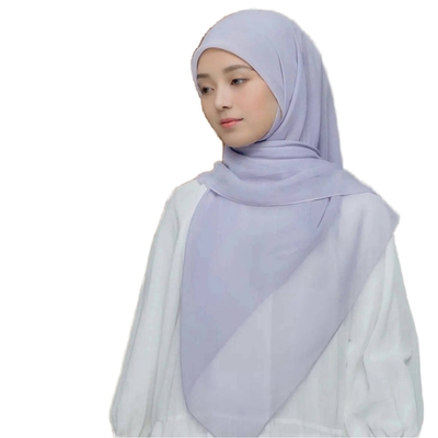 Wholesale High Quality Capital Borong Tudung Bawal Premium Cotton Voile Popular Soild Color Women Musulman Islamic Plain Hijab