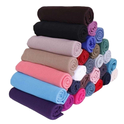 Wholesale Ethnic Muslim Women square Plain Shawl Excellent Feeling Breathable Cotton Voile Hijab Traditional Scarf & Shawl