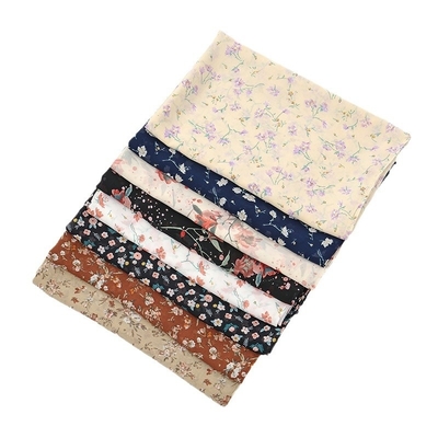 WEIWEI Custom Fashion Small Floral 115 Square Lightweight Muslim Turban Shawl Summer Pearl Chiffon Printed Scarf Hijab