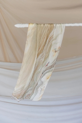 Supplier Elegant Fashion Accessory Muslim Women Hijab Shawl Digital Printing Marble Design Long Chiffon Scarf