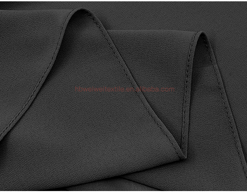 Supplier Wholesale Polyester Luxury Chiffon Fabric Plain Headscarf Black Premium Malaysian Heavy Pearl Chiffon Hijabs