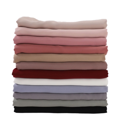 Fashion Scarves Solid Color Shawl Plain Long Scarf Muslim Malaysia Women Chiffon Hijab
