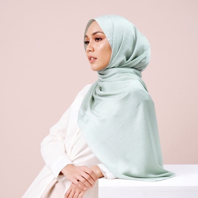 WEIWEI Hot Selling Luxury Solid Color Satin Silk Hijab Scarf 70*180CM Long Plain Shawl for Muslim Women