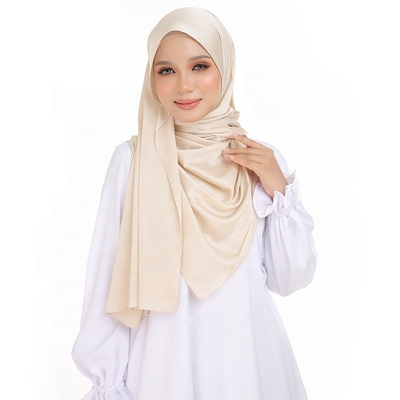 Wholesale Customized Solid Colors square Women High Quality Satin Scarf