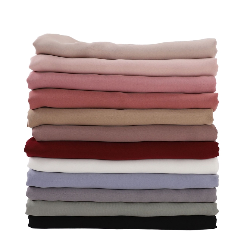 Fashion Scarves Solid Color Shawl Plain Long Scarf Muslim Malaysia Women Chiffon Hijab